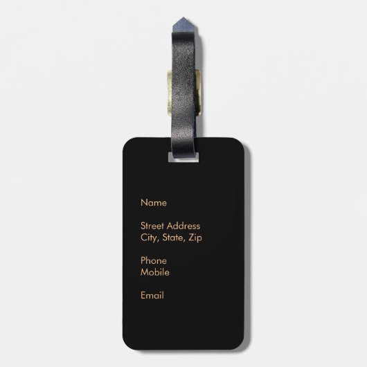 Pura Vida Costa Rica Gepäckanhänger (Rückseite vertikal)