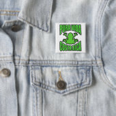 Pura Vida Costa Rica grüner Frosch Button (Beispiel)