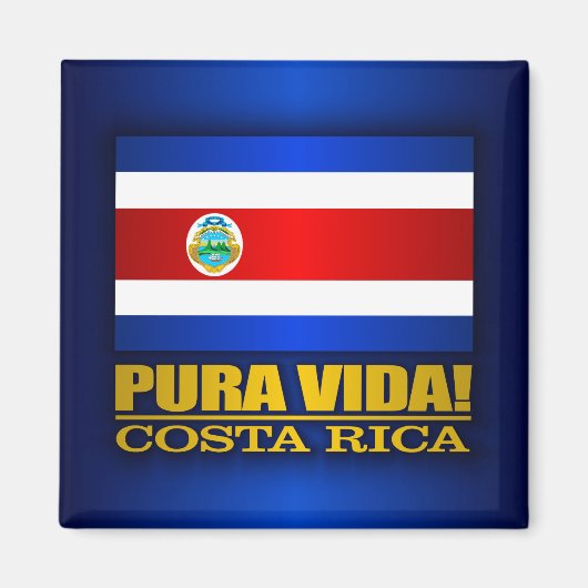 Pura Vida! Costa Rica Magnet (Vorne)
