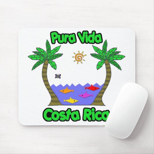Pura Vida Costa Rica Mousepad (Mit Mouse)