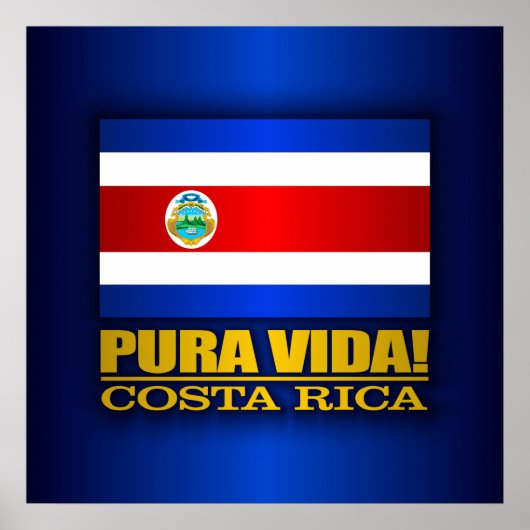Pura Vida! Costa Rica Poster (Vorne)