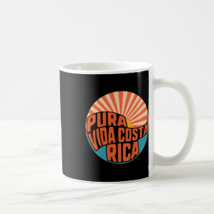 Pura Vida Costa Rica Sonnenuntergang Surfen Sommer Kaffeetasse