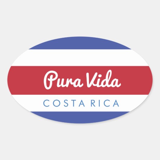 Pura Vida Costa Rica Sticker (Vorderseite)