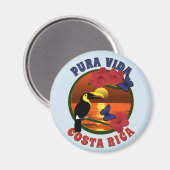 Pura Vida Costa Rica Template Magnet (Vorderseite/Rückseite)
