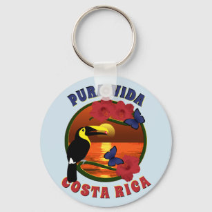 Pura Vida Costa Rica Template Schlüsselanhänger