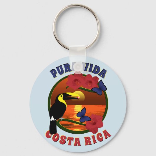 Pura Vida Costa Rica Template Schlüsselanhänger (Vorderseite)