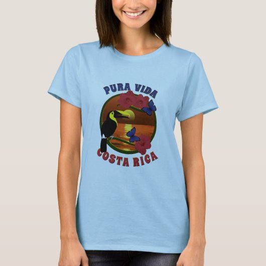Pura Vida Costa Rica Template T-Shirt (Vorderseite)