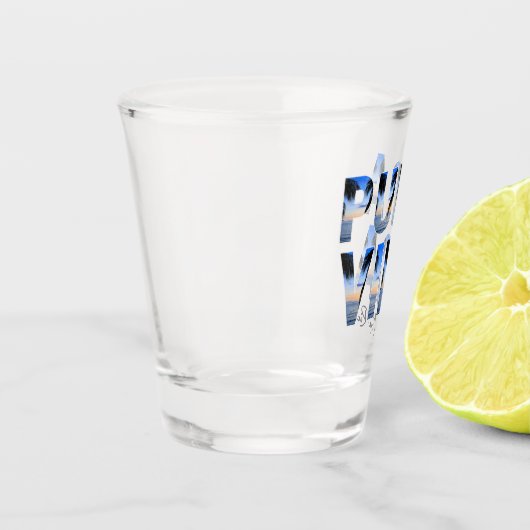 Pura Vida Costa Rica Tropical Beach Schnapsglas (Links)