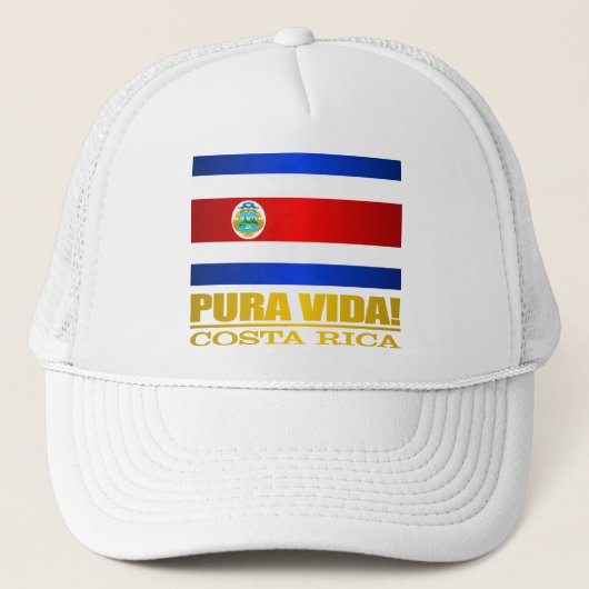 Pura Vida! Costa Rica Truckerkappe (Vorderseite)