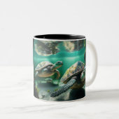 Pura Vida Costa Rica Turtle Coffee Tasse (VorderseiteRechts)