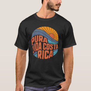Pura Vida Costa Rica Vintag Sunset SurfSummer T-Shirt