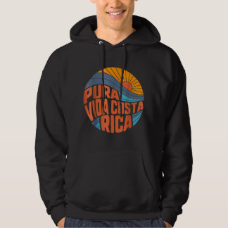 Pura Vida Costa Rica Vintage Sonnenuntergang Surfe Hoodie