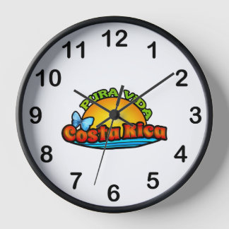 Pura Vida Costa Rica Wanduhr