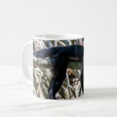 Pura vida für den weißen Kapuzineraffen Kaffeetasse (Vorderseite Links)