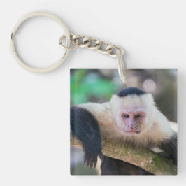 Pura vida für Kapuzineraffe Schlüsselanhänger