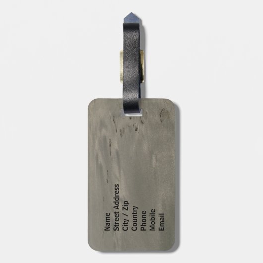 Pura Vida! Gepäckanhänger (Rückseite vertikal)