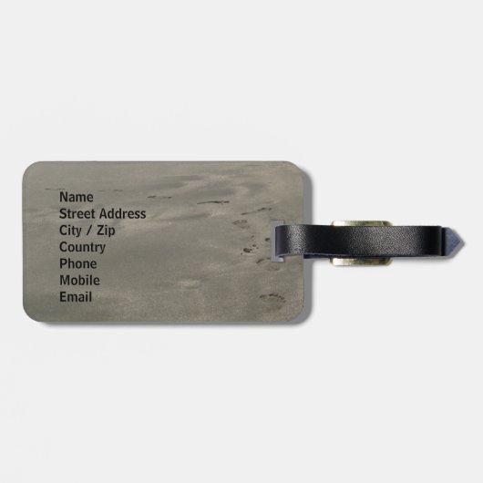 Pura Vida! Gepäckanhänger (Rückseite horizontal)