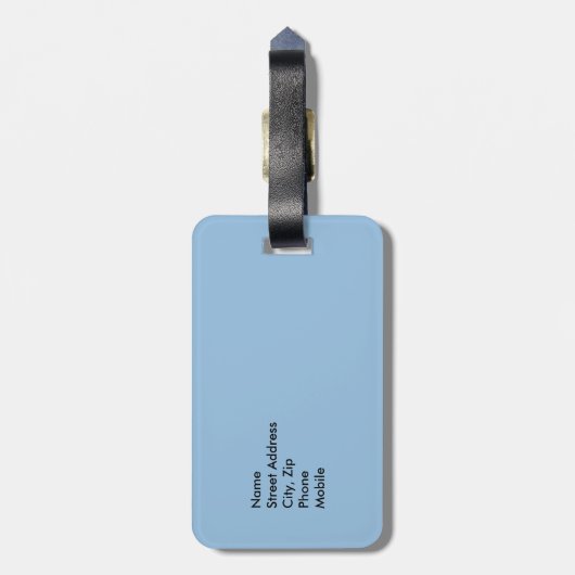 Pura Vida Gepäckanhänger (Rückseite vertikal)