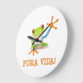 Pura Vida Große Wanduhr (Winkel)