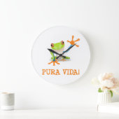 Pura Vida Große Wanduhr (Zuhause)