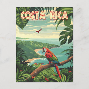 Pura Vida Grüße: Costa Rica Vinatage Postkarte