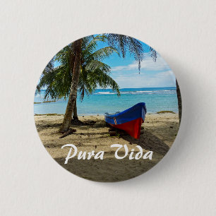 Pura Vida in Costa Rica Button