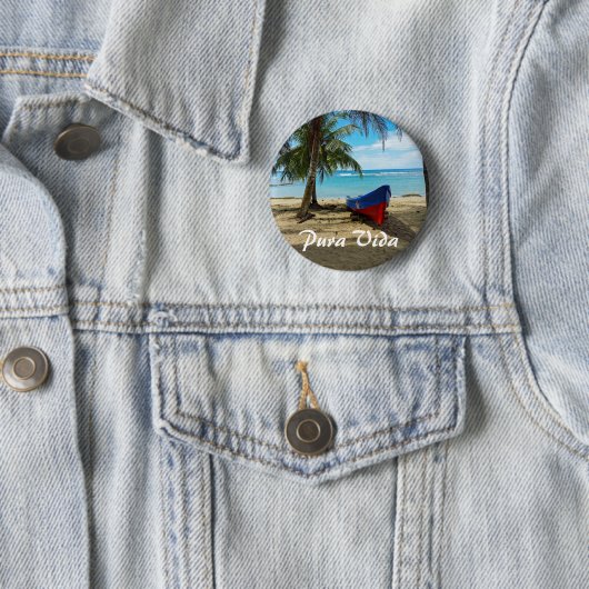 Pura Vida in Costa Rica Button (Beispiel)