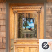 Pura Vida in Costa Rica - Zentralamerika Fensteraufkleber (Haustür)