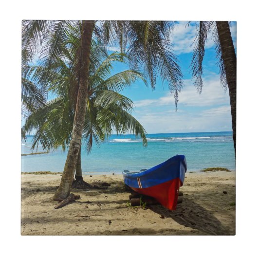 Pura Vida in Costa Rica - Zentralamerika Fliese (Vorderseite)