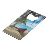 Pura Vida in Costa Rica - Zentralamerika Geldbeutel Flaschenöffner (Rückseite Schrägansicht)