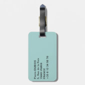 Pura Vida in Costa Rica - Zentralamerika Gepäckanhänger (Rückseite vertikal)