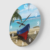 Pura Vida in Costa Rica - Zentralamerika Große Wanduhr (Winkel)