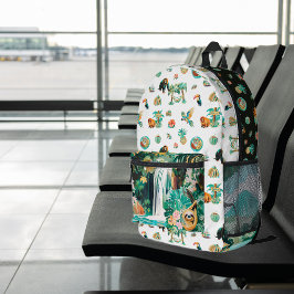 Pura Vida | Niedliches Illustriertes Costa Rica Bedruckter Rucksack