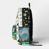 Pura Vida | Niedliches Illustriertes Costa Rica Bedruckter Rucksack (Rechts)