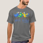 Pura Vida Parrots Costa Rica Birds T-Shirt (Vorderseite)