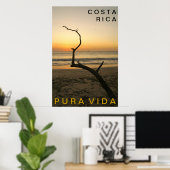 PURA VIDA Playa Flamingo Poster (Heimbüro)