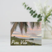 Pura Vida Postkarte (Stehend Vorderseite)