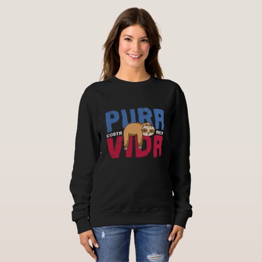 Pura Vida Sloth Sweatshirt (Vorne ganz)