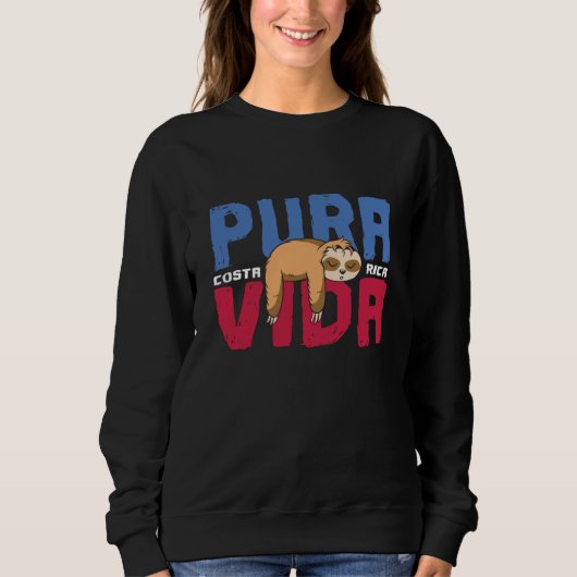 Pura Vida Sloth Sweatshirt (Vorderseite)