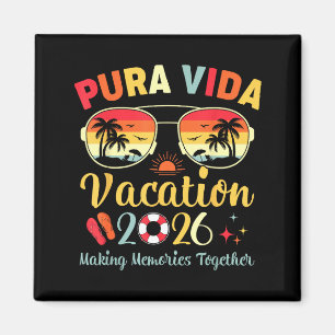 Pura vida Strandurlaub 2026 Familientrip Sommer Magnet
