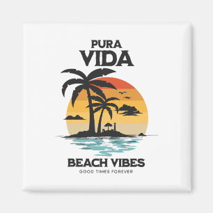 Pura Vida Surfen, Costa Rica, Surfen Pura Vida Magnet