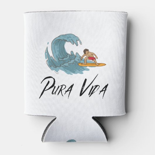 Pura Vida Surfers Costa Rica Dosenkühler (Vorderseite)