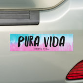 Pura Vida Tie Dye Costa Rica Bumper Sticker Autoaufkleber (Auf Auto)