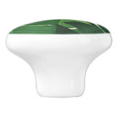 Pura Vida - Tropische Blätter Keramikknauf (Seitenansicht)