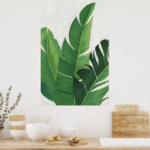 Pura Vida - Tropische Blätter Poster (Küche)