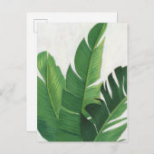 Pura Vida - Tropische Blätter Postkarte (Vorne/Hinten)