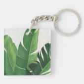 Pura Vida - Tropische Blätter Schlüsselanhänger (Rückseite)
