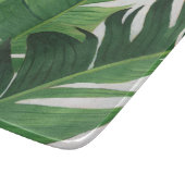 Pura Vida - Tropische Blätter Schneidebrett (Ecke)