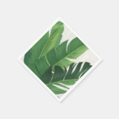 Pura Vida - Tropische Blätter Serviette (Ecke)