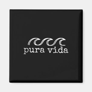 Pura Vida Wave Surfen Costa Rica Souvenir Magnet
